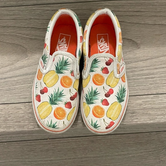 👟 EEUC VANS Runners Toddler Girls C13: FRUITS 🍎🍇🍋 - Picture 2 of 6